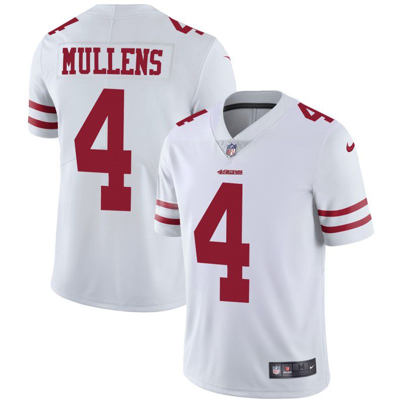Men San Francisco 49ers #4 Mullens White Nike Vapor Untouchable Limited Playe NFL Jerseys->san francisco 49ers->NFL Jersey